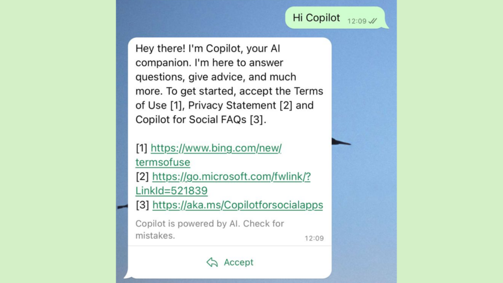 Copilot, de Microsoft, llega a WhatsApp. Descubra cómo utilizarlo. ¡En solo unos pocos pasos, puedes agregar IA a tu calendario de iPhone o Android y ahora puedes crear imágenes, corregir textos y mucho más! Échale un vistazo
